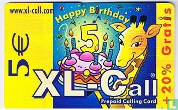 XL-Call giraf met taart