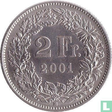 Switzerland 2 francs 2001 - Image 1