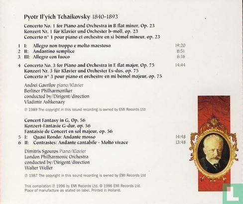 Tchaikovsky – Piano Concertos 1 & 3 • Concert Fantasy  - Afbeelding 2