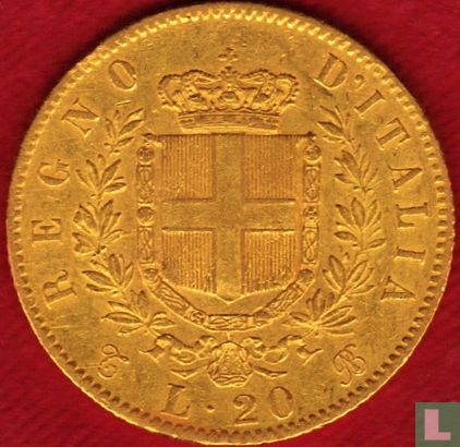 Italy 20 lire 1862 - Image 2