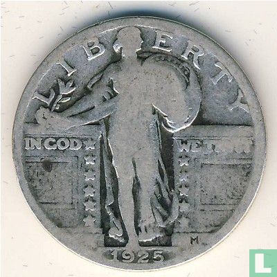 Verenigde Staten ¼ dollar 1925 - Afbeelding 1