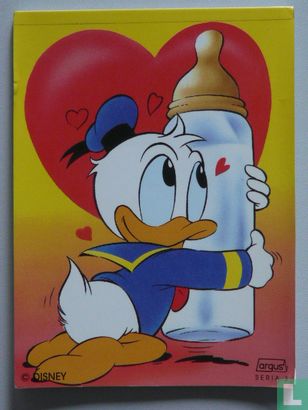 Baby Donald Duck met fles