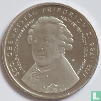 Duitsland 10 euro 2012 "300th anniversary of the birth of Frederick the Great" - Afbeelding 2