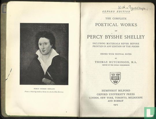The complete poetical works of Percy Bysshe Shelley - Bild 3