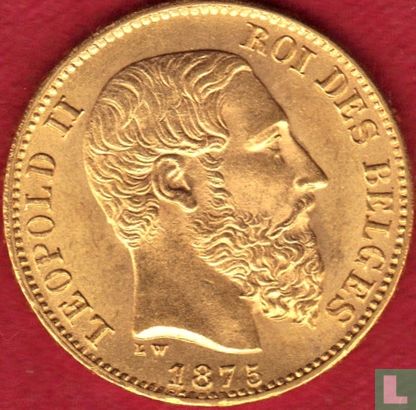 Belgien 20 Franc 1875 - Bild 1