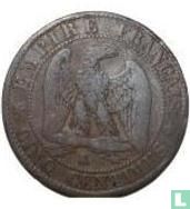 Frankrijk 5 centimes 1855 (K - anker) - Afbeelding 2