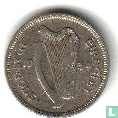 Ierland 3 pence 1934 - Afbeelding 1