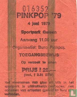 Pinkpop '79 - Bild 1