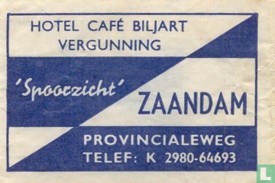 Hotel Cafe Biljart "Spoorzicht" - Image 1
