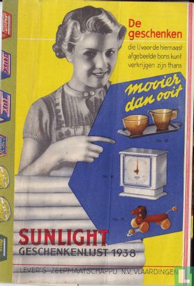 Sunlight Geschenkenlijst 1938