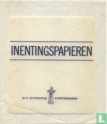 Zakje inentingspapieren N.V. Nutricia Zoetermeer
