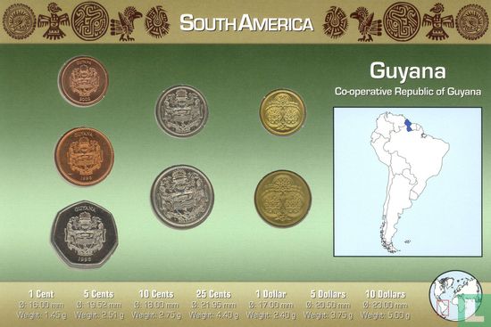 Guyana combinatie set "Coins of the World" - Afbeelding 3