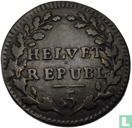 République helvétique ½ batzen 1799 (type 2) - Image 2