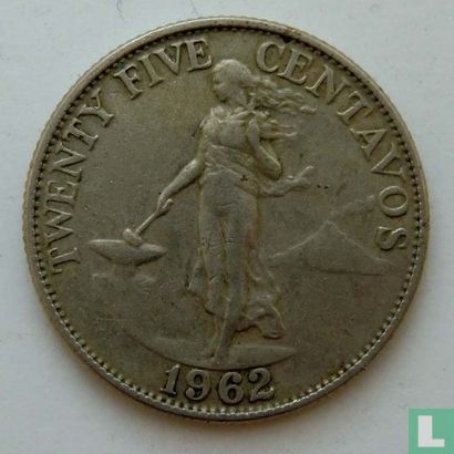 Filipijnen 25 centavos 1962 - Afbeelding 1