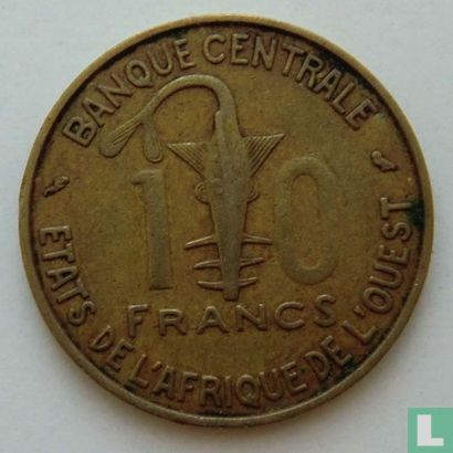 West African States 10 francs 1964 - Image 2