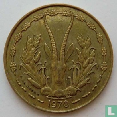 États d'Afrique de l'Ouest 10 francs 1970 - Image 1