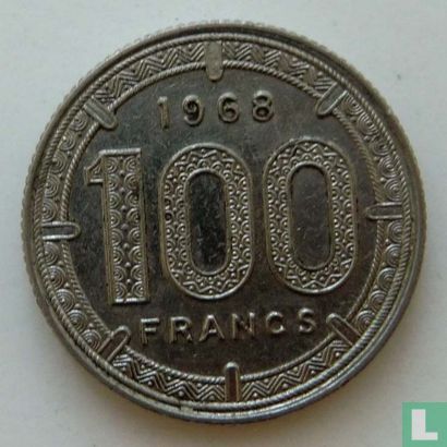 Kameroen 100 francs 1968 - Afbeelding 1