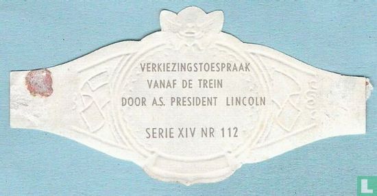 Verkiezingstoespraak vanaf de trein door a.s. president Lincoln  - Bild 2
