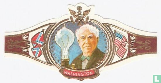 Edison met zyn eerste electrishe lamp - Image 1