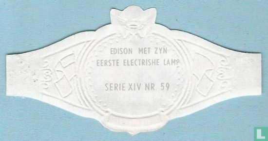 Edison met zyn eerste electrishe lamp - Afbeelding 2