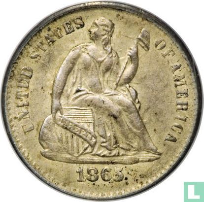 United States ½ dime 1865 (S - type 2) - Image 1