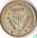 Afrique du Sud 3 pence 1934 - Image 1