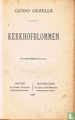 Kerkhofblommen  - Afbeelding 1