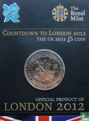 United Kingdom 5 pounds 2011 (folder) "Countdown to London 2012" - Image 1