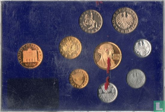 Austria mint set 1982 (PROOF) - Image 2
