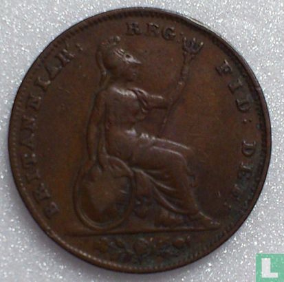 Royaume-Uni 1 farthing 1848 - Image 2