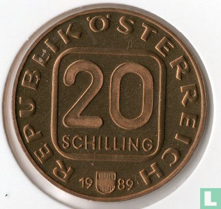 Oostenrijk 20 schilling 1989 "Tirol" - Afbeelding 1