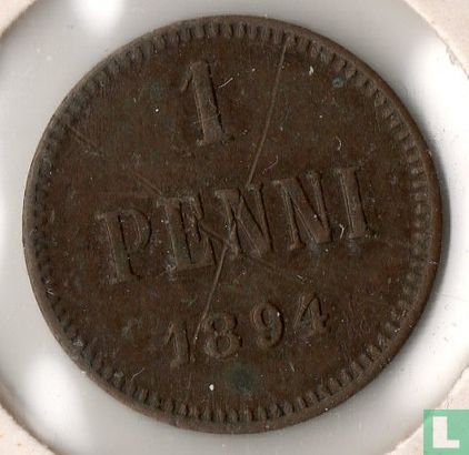 Finlande 1 penni 1894 - Image 1