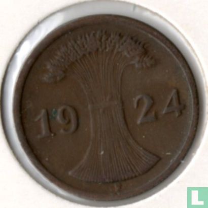 Duitse Rijk 2 rentenpfennig 1924 (F) - Afbeelding 1