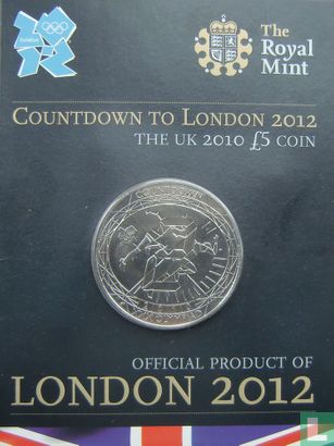 United Kingdom 5 pounds 2010 (folder) "Countdown to London 2012" - Image 1