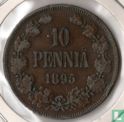 Finlande 10 penniä 1895 - Image 1