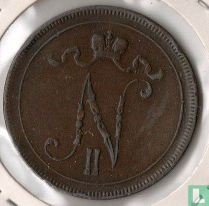 Finland 10 penniä 1895 - Image 2