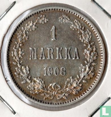 Finlande 1 markka 1908 - Image 1