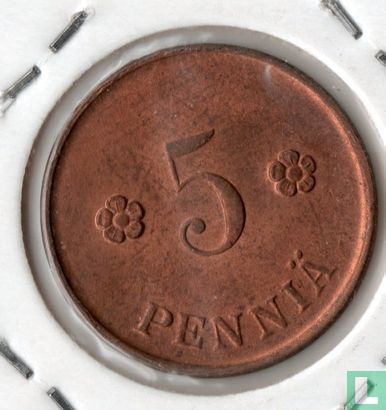 Finlande 5 penniä 1919 - Image 2