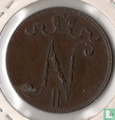 Finlande 5 penniä 1896 - Image 2