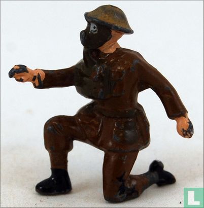 British infantryman with respirator - Image 1
