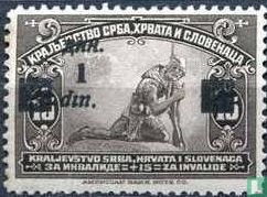 Briefmarken von 1921 mit Aufdruck