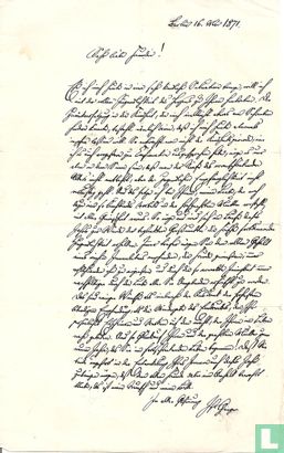 Dr. Abraham Geiger - Handgeschreven brief [05] - Bild 1