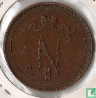 Finlande 10 penniä 1911 - Image 2