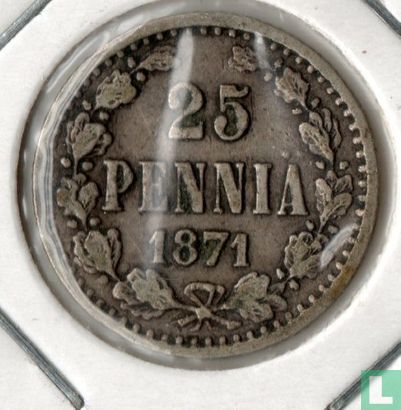 Finlande 25 penniä 1871 - Image 1