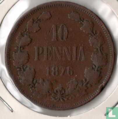 Finlande 10 penniä 1876 - Image 1