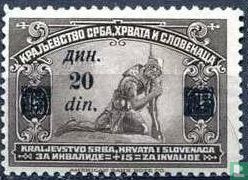 Postzegels van 1921 met opdruk