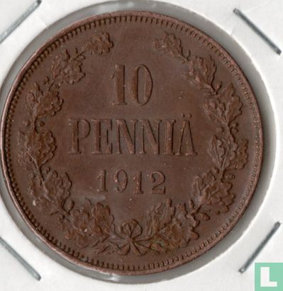 Finland 10 penniä 1912 - Afbeelding 1