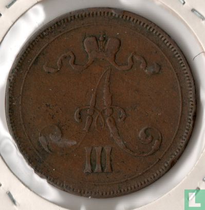 Finlande 10 penniä 1891 - Image 2