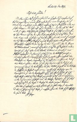 Dr. Abraham Geiger - Handgeschreven brief [08] - Bild 1