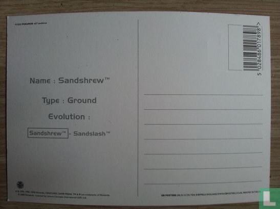 sandshrew - Pokemon     - Afbeelding 2